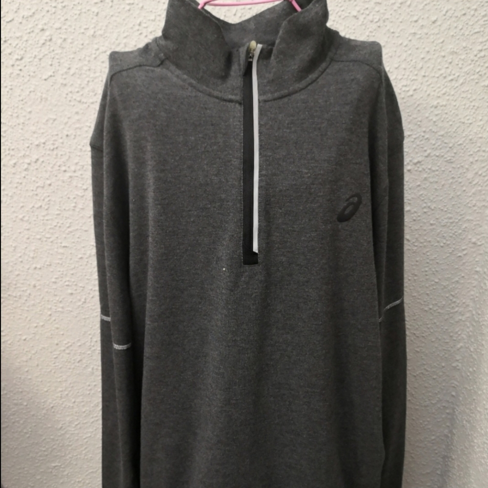 Asics Gray Front Zip Jacket